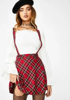 Tripp NYC Suspender Mini Skirt Bottoms