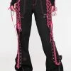 Tripp NYC Bottoms Pink Lace Dark Street Pants 1 Tripp NYC Bottoms Pink Lace Dark Street Pants