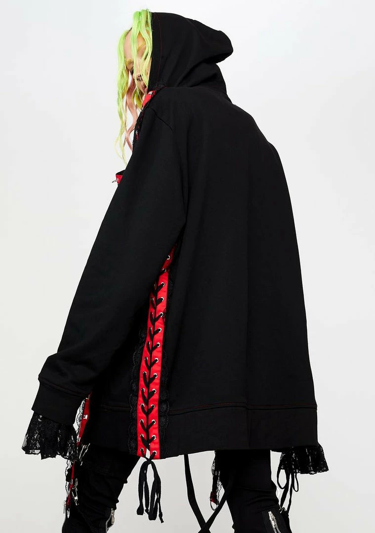 Tripp NYC Midnight Zip-Up Strap Hoodie 6 Tripp NYC Midnight Zip-Up Strap Hoodie