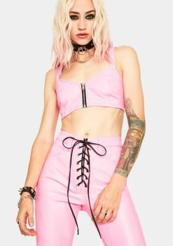 Tripp NYC Tops Pink Bustier Top