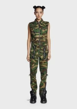 Tripp NYC Shop 21 Tripp NYC All You Can Be Camo Jumpsuit