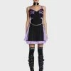 Tripp NYC Lavender Chiffon Pleated Mini Dress