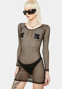 Tripp NYC Dresses Mary Q Fishnet Dress