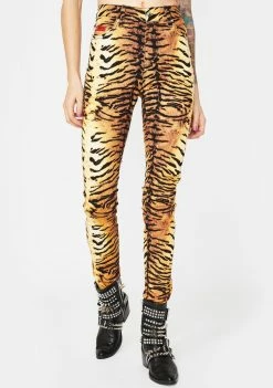Tripp NYC Bottoms Natural Tiger T-Back Jeans