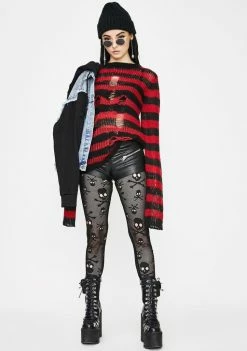 Tripp NYC Tops Red Rag Stripe Sweater 8 Tripp NYC Tops Red Rag Stripe Sweater