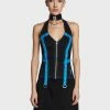 Tripp NYC Black/Blue Multi Eyelet Corset Top 1 Tripp NYC Black/Blue Multi Eyelet Corset Top