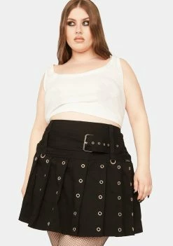 Tripp NYC Plus Super Rocker Mini Skirt Bottoms