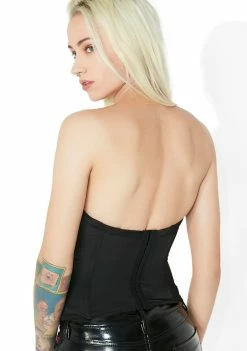 Tripp NYC Tops Bleach And Stud Corset