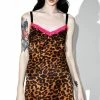 Tripp NYC Dresses Satin Leopard Slip Dress 2 Tripp NYC Dresses Satin Leopard Slip Dress