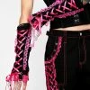 Tripp NYC Pink Lace Arm Warmers Scarves & Gloves