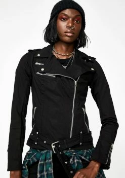 Tripp NYC Black Moto Jacket