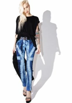 Tripp NYC Union Jack Denim Jeans