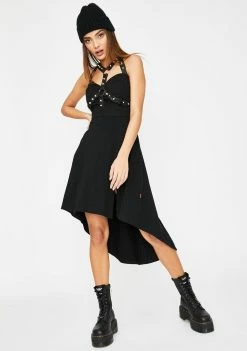 Tripp NYC Stud Harness Midi Dress Dresses