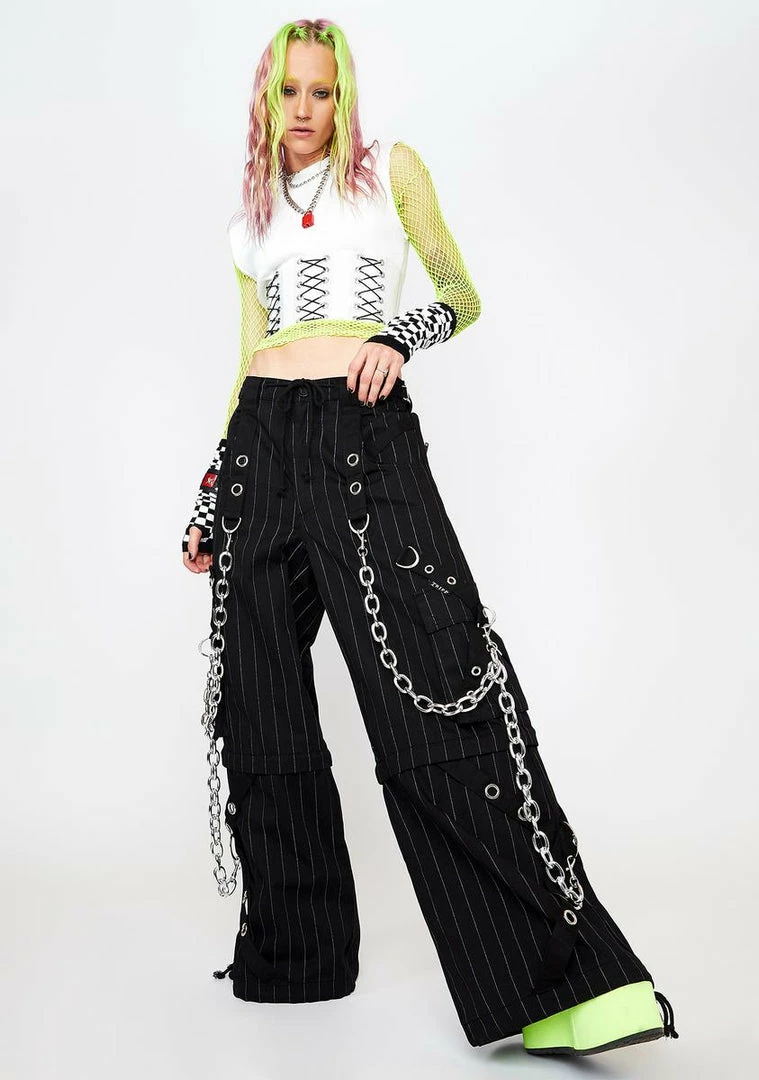 Tripp NYC God Father Pinstripe Pants Wide Leg Pants 5 Tripp NYC God Father Pinstripe Pants Wide Leg Pants