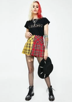 Tripp NYC Black Lace-Up Tee