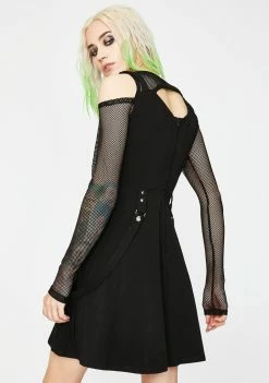 Tripp NYC Dresses Fishnet Strap Mini Dress