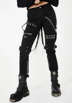Tripp NYC Stud And Ring Bondage Pants