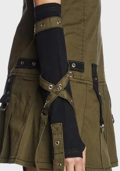 Tripp NYC Army Multi Eyelet Arm Warmers