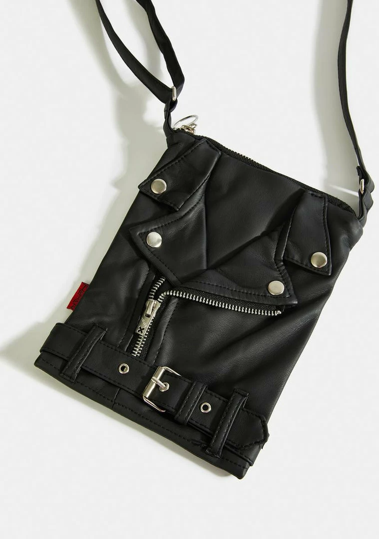 Tripp NYC Faux Leather Motorcycle Shoulder Bag 5 Tripp NYC Faux Leather Motorcycle Shoulder Bag