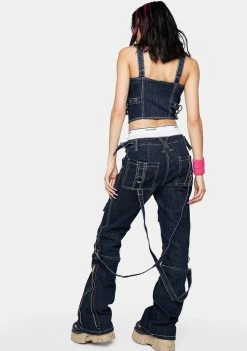 Tripp NYC Denim Rough Ready Bondage Pants