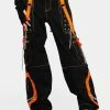 Tripp NYC Orange Step Chain Dark Street Pants Bottoms