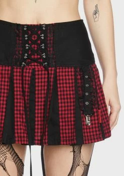 Tripp NYC Bo Peep Pleated Garter Skirt