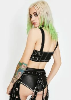 Tripp NYC Side Strap Crop Top