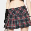 Tripp NYC Bottoms Pleated Plaid Mini Skirt