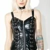 Tripp NYC Patent Rocker Corset Tops