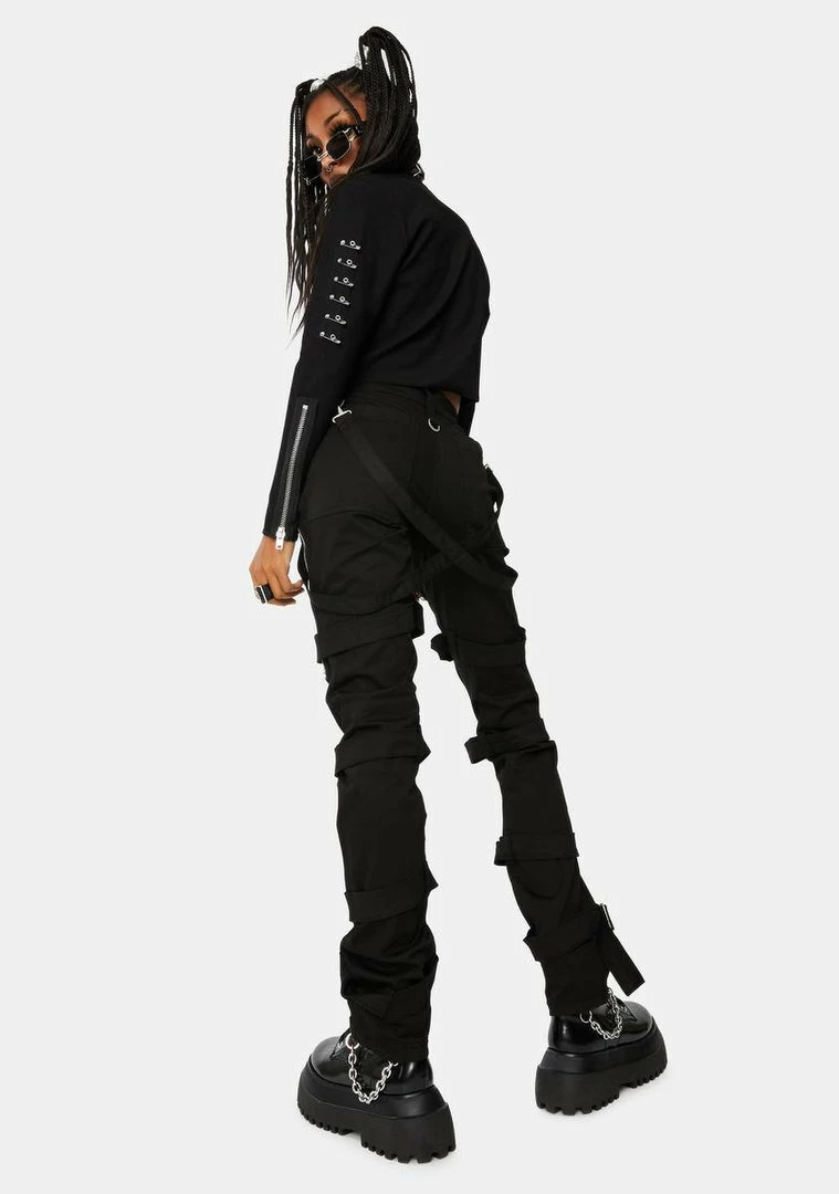Tripp NYC Black Harness Pants 6 Tripp NYC Black Harness Pants