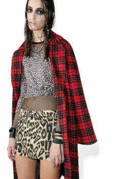 Tripp NYC Bottoms Twill Leopard Mini Skirt