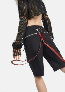 Tripp NYC Belts & Harnesses Red Plaid Bondage Pant Straps