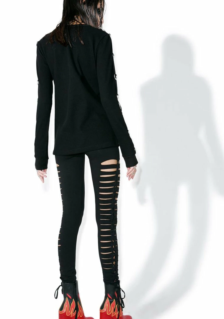 Tripp NYC Bottoms Side Cut-Out Leggings 7 Tripp NYC Bottoms Side Cut-Out Leggings