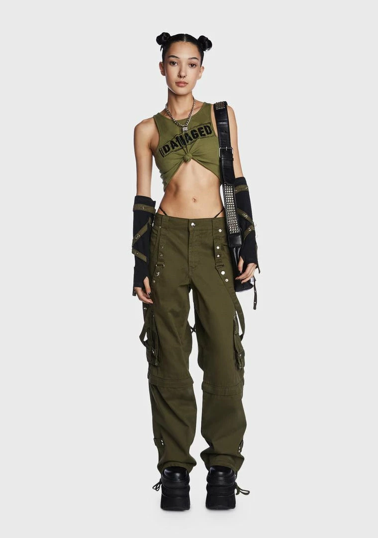 Tripp NYC Army Zip Off Crush Pants 5 Tripp NYC Army Zip Off Crush Pants