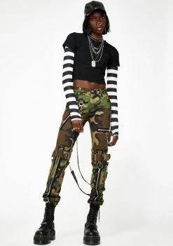 Tripp NYC Bottoms Camo Bondage Pants