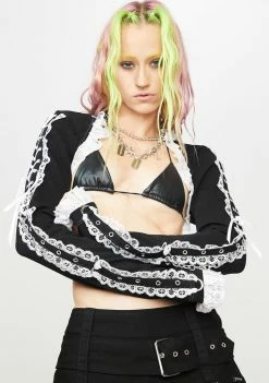 Tripp NYC Tops White Lace Shrug