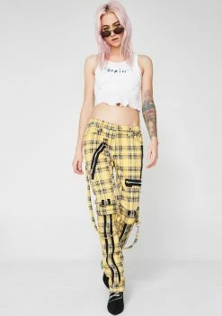 Tripp NYC Bottoms Plaid Bondage Pants 10 Tripp NYC Bottoms Plaid Bondage Pants