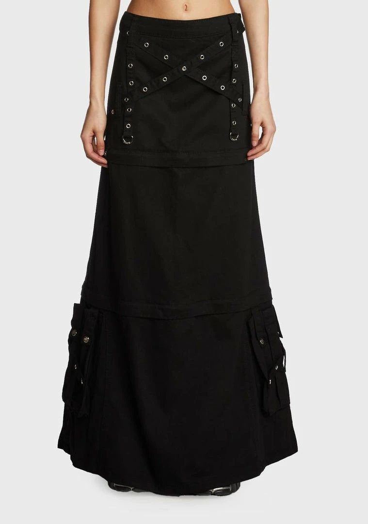 Tripp NYC Triple Zip Off Skirt Bottoms 3 Tripp NYC Triple Zip Off Skirt Bottoms