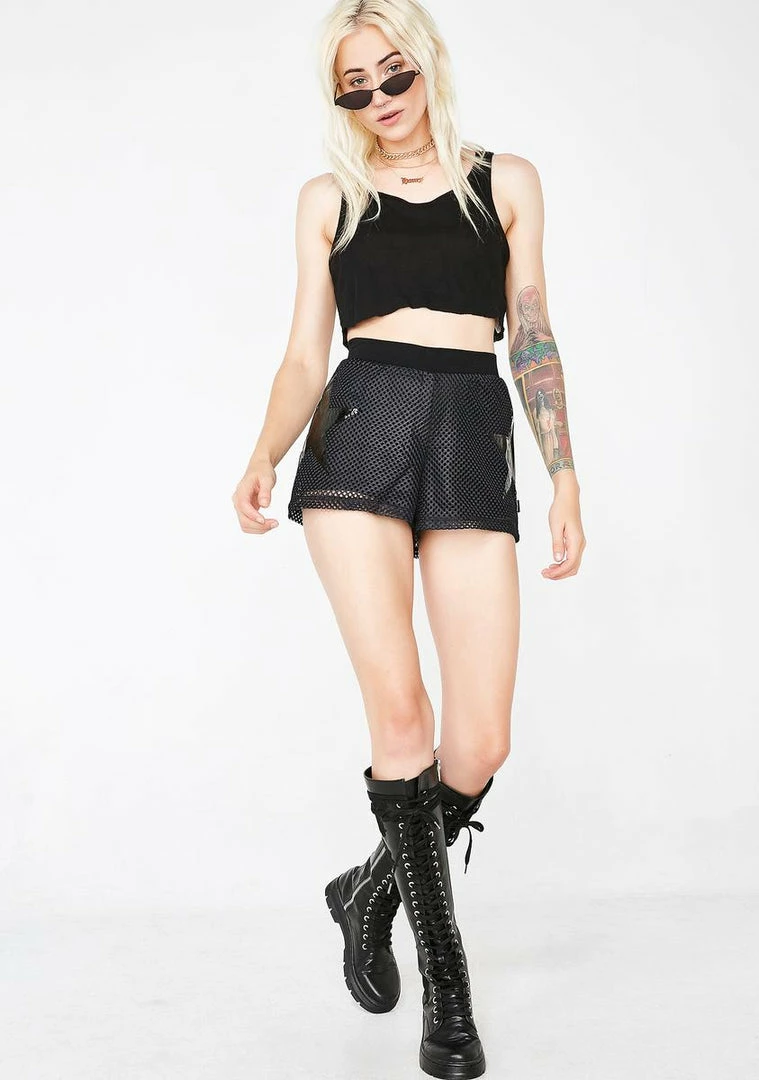 Tripp NYC Star Mesh Shorts Bottoms 7 Tripp NYC Star Mesh Shorts Bottoms