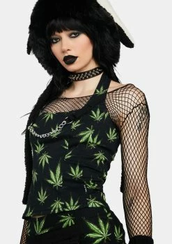Tripp NYC Grass Mary Chain Corset Top