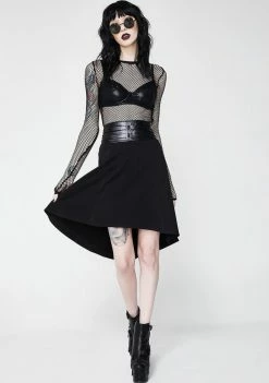 Tripp NYC Double Belted Skirt