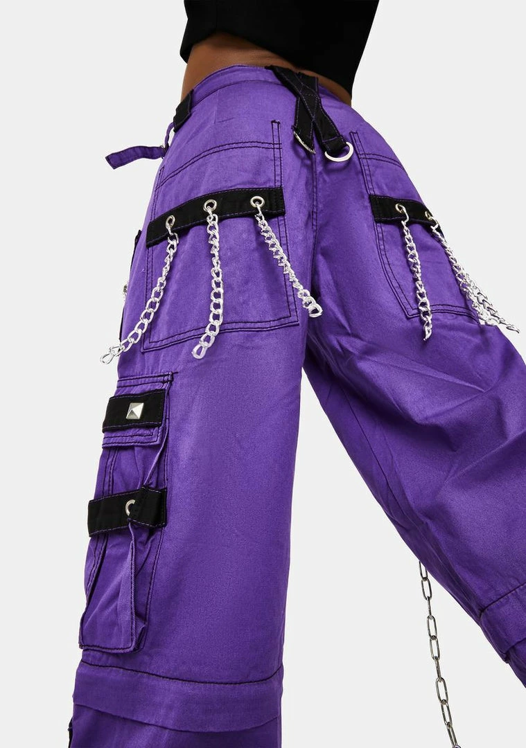 Tripp NYC Bottoms Purple Darkstreet Cuff Pants 6 Tripp NYC Bottoms Purple Darkstreet Cuff Pants