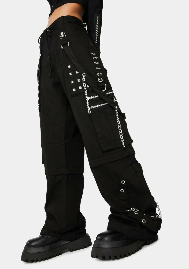 Tripp NYC Bottoms Black Step Chain Pants 3 Tripp NYC Bottoms Black Step Chain Pants
