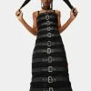 Tripp NYC Black Belted Strap Dress Dresses