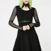 Tripp NYC Dresses Fishnet Choker Dress