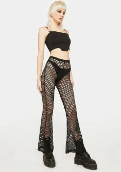 Tripp NYC Mary Q Fishnet Pants Sheer Pants