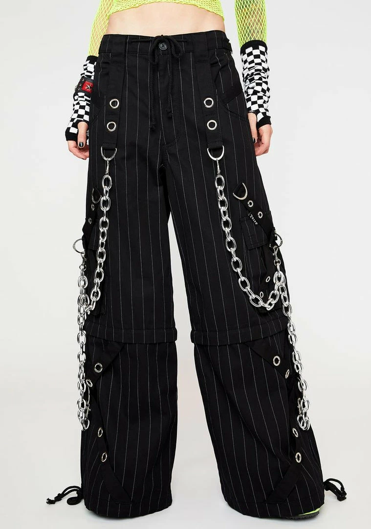 Tripp NYC God Father Pinstripe Pants Wide Leg Pants 3 Tripp NYC God Father Pinstripe Pants Wide Leg Pants
