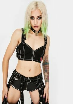 Tripp NYC Side Strap Crop Top