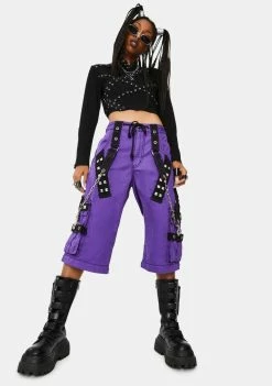 Tripp NYC Bottoms Purple Darkstreet Cuff Pants 8 Tripp NYC Bottoms Purple Darkstreet Cuff Pants