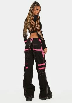 Tripp NYC Pink Buckle Strap And Ring Pants 9 Tripp NYC Pink Buckle Strap And Ring Pants